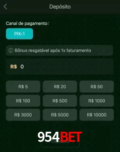 deposits 954BET